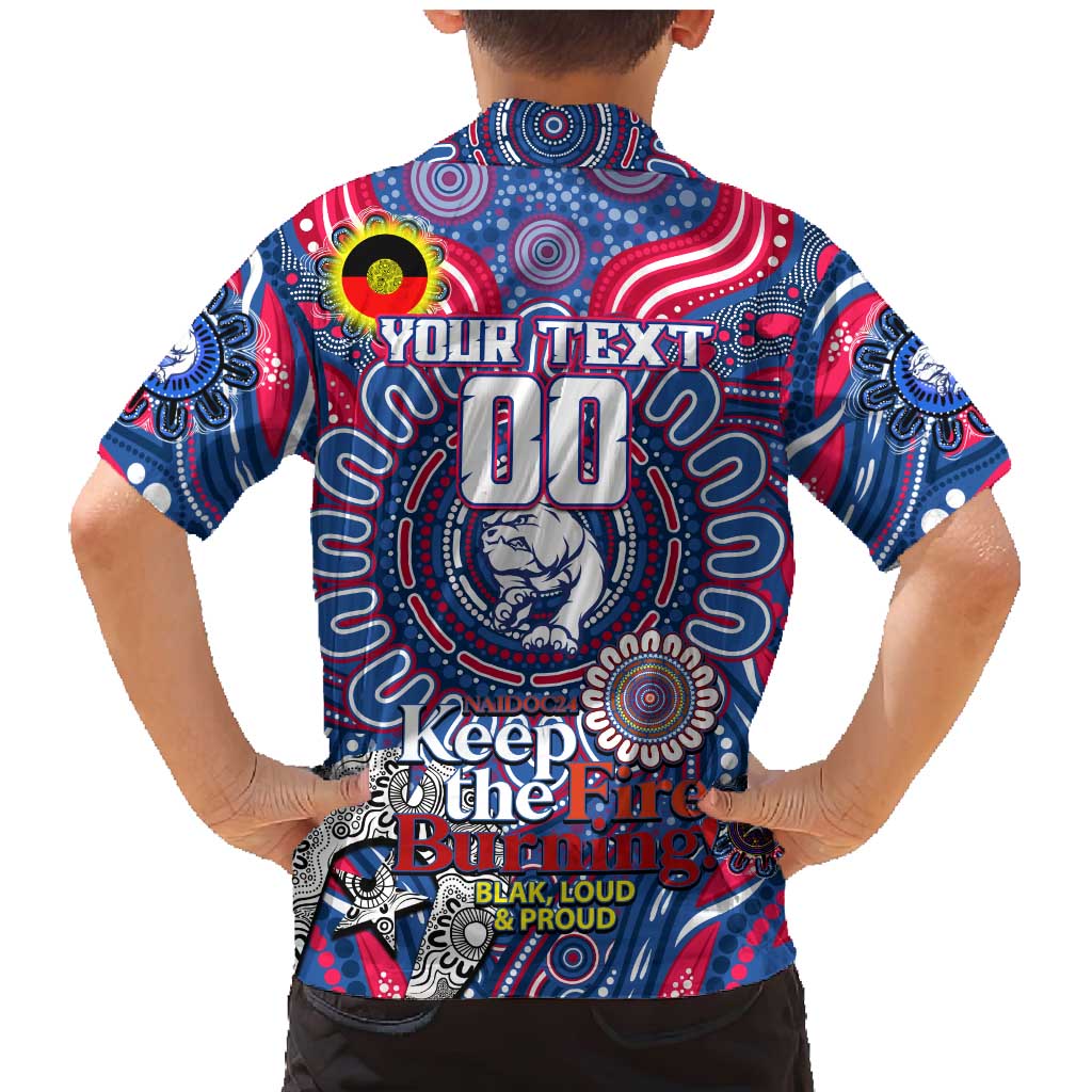 Custom Western Bulldogs NAIDOC Week 2024 Family Matching Mermaid Dress and Hawaiian Shirt Mascot Football