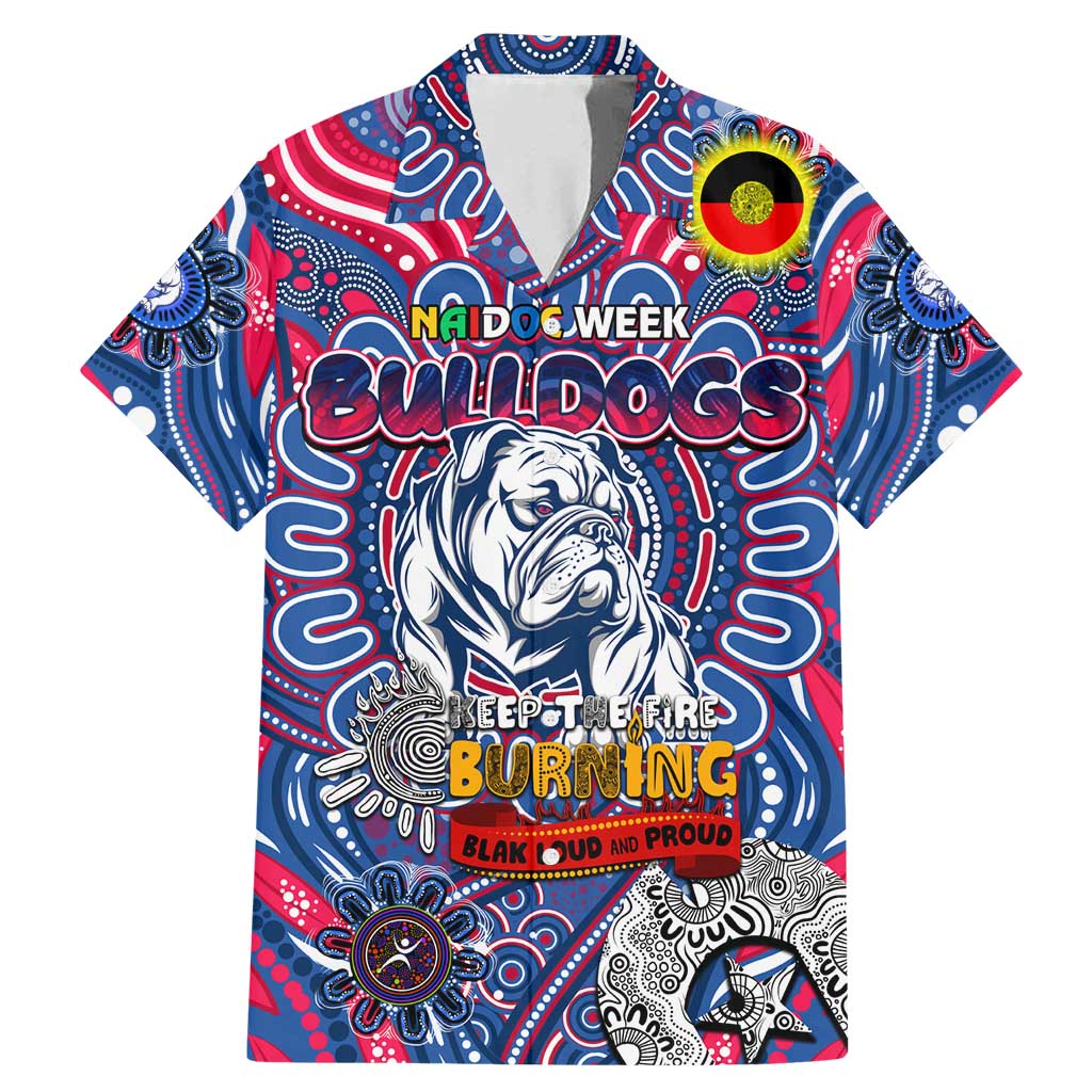 Custom Western Bulldogs NAIDOC Week 2024 Family Matching Mermaid Dress and Hawaiian Shirt Mascot Football