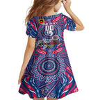 Custom Western Bulldogs NAIDOC Week 2024 Family Matching Off Shoulder Maxi Dress and Hawaiian Shirt Mascot Football