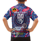 Custom Western Bulldogs NAIDOC Week 2024 Family Matching Tank Maxi Dress and Hawaiian Shirt Mascot Football