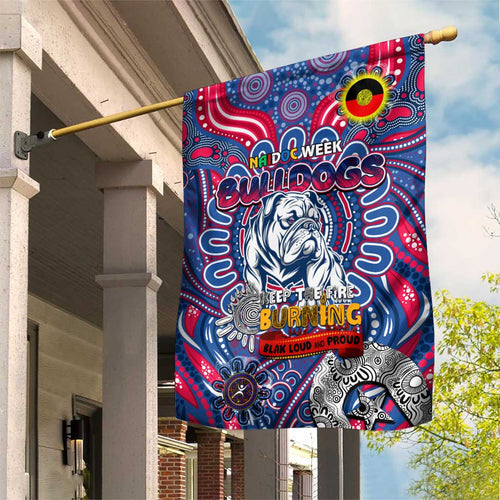 Western Bulldogs NAIDOC Week 2024 Garden Flag Mascot Football
