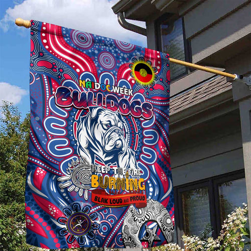 Western Bulldogs NAIDOC Week 2024 Garden Flag Mascot Football