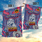 Western Bulldogs NAIDOC Week 2024 Garden Flag Mascot Football