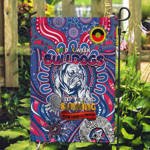 Western Bulldogs NAIDOC Week 2024 Garden Flag Mascot Football
