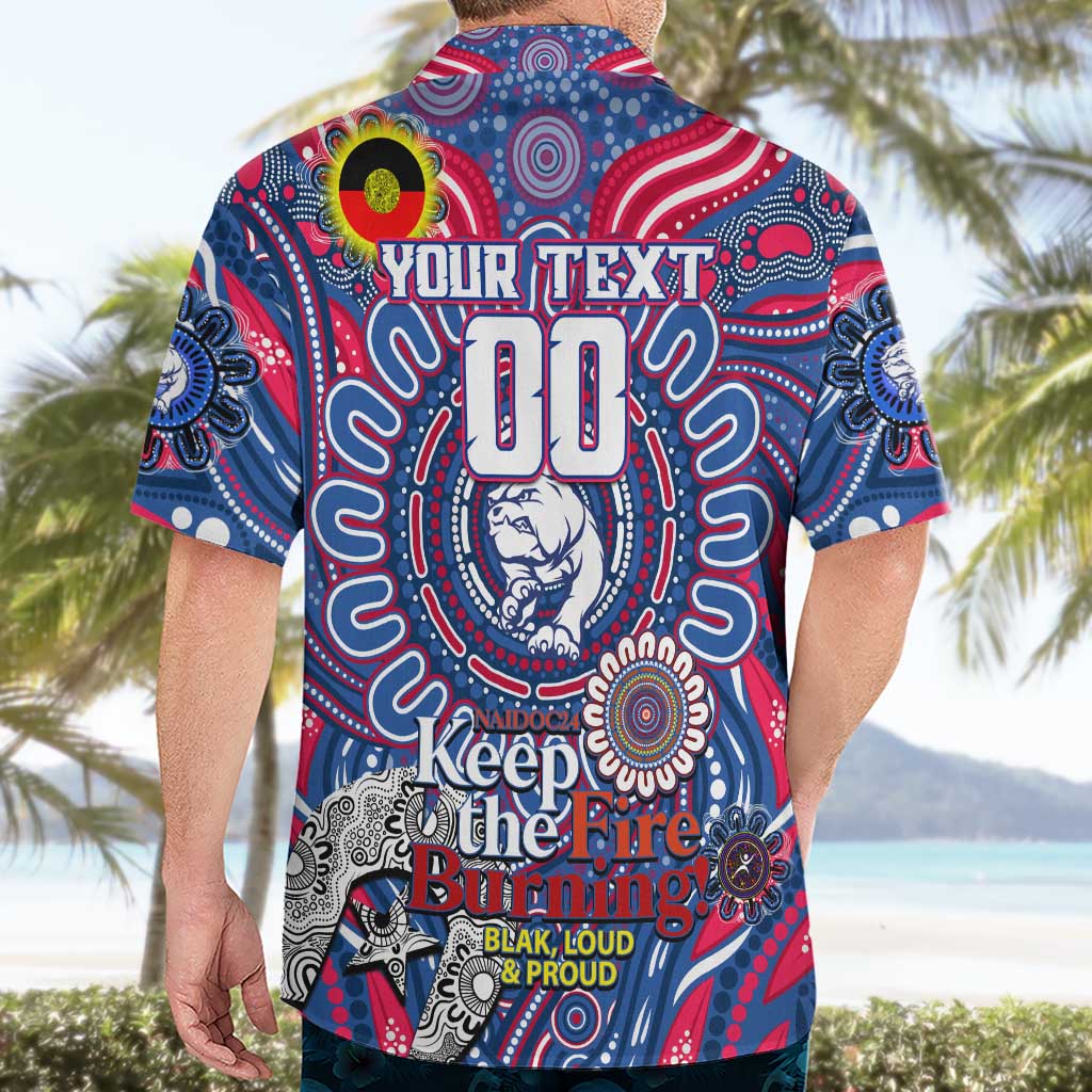 Custom Western Bulldogs NAIDOC Week 2024 Hawaiian Shirt Mascot Football