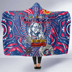 Western Bulldogs NAIDOC Week 2024 Hooded Blanket Mascot Football