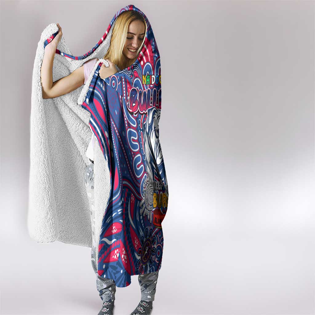 Western Bulldogs NAIDOC Week 2024 Hooded Blanket Mascot Football