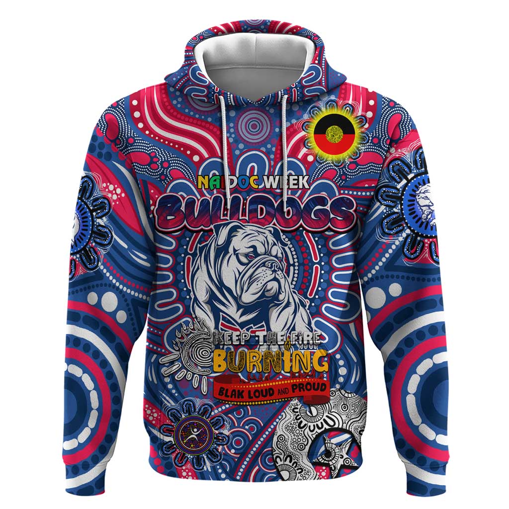 Custom Western Bulldogs NAIDOC Week 2024 Hoodie Mascot Football