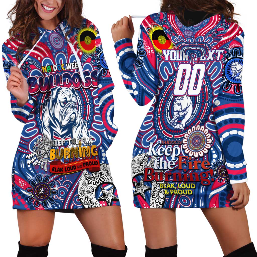 Custom Western Bulldogs NAIDOC Week 2024 Hoodie Dress Mascot Football