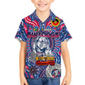 Custom Western Bulldogs NAIDOC Week 2024 Kid Hawaiian Shirt Mascot Football