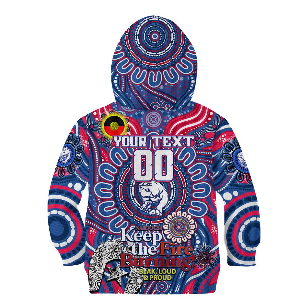 Custom Western Bulldogs NAIDOC Week 2024 Kid Hoodie Mascot Football