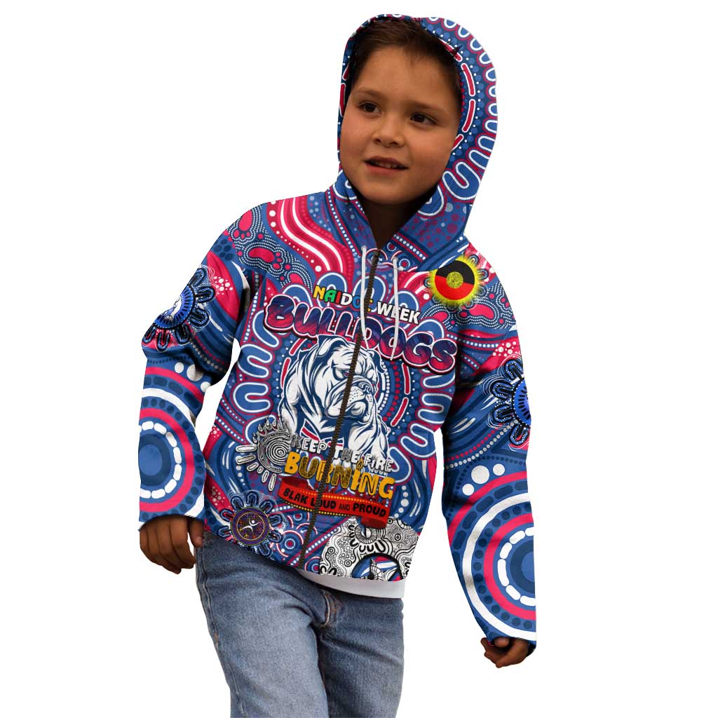 Custom Western Bulldogs NAIDOC Week 2024 Kid Hoodie Mascot Football