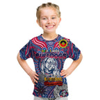 Custom Western Bulldogs NAIDOC Week 2024 Kid T Shirt Mascot Football