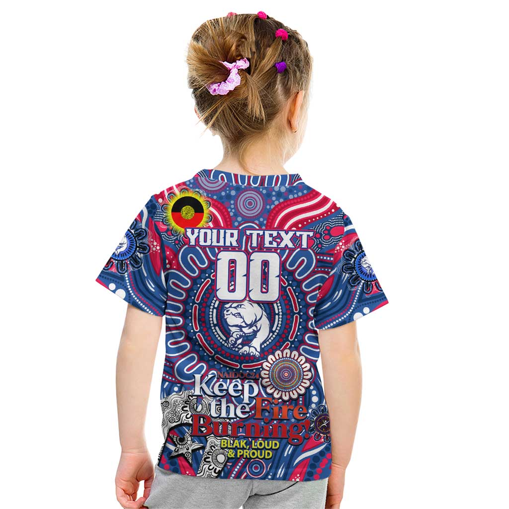 Custom Western Bulldogs NAIDOC Week 2024 Kid T Shirt Mascot Football