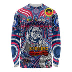 Custom Western Bulldogs NAIDOC Week 2024 Long Sleeve Shirt Mascot Football
