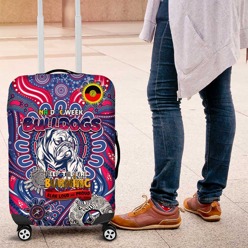 Western Bulldogs NAIDOC Week 2024 Luggage Cover Mascot Football