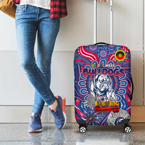Western Bulldogs NAIDOC Week 2024 Luggage Cover Mascot Football