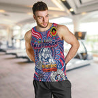 Custom Western Bulldogs NAIDOC Week 2024 Men Tank Top Mascot Football