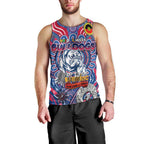 Custom Western Bulldogs NAIDOC Week 2024 Men Tank Top Mascot Football