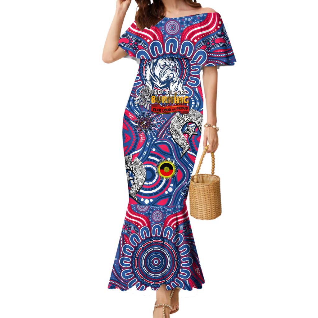 Custom Western Bulldogs NAIDOC Week 2024 Mermaid Dress Mascot Football