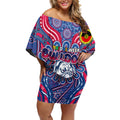 Custom Western Bulldogs NAIDOC Week 2024 Off Shoulder Short Dress Mascot Football
