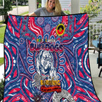 Western Bulldogs NAIDOC Week 2024 Quilt Mascot Football