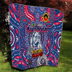 Western Bulldogs NAIDOC Week 2024 Quilt Mascot Football