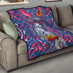 Western Bulldogs NAIDOC Week 2024 Quilt Mascot Football