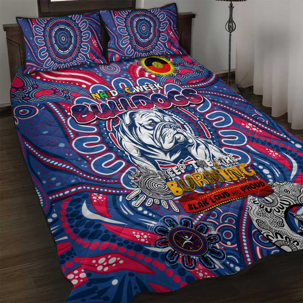 Western Bulldogs NAIDOC Week 2024 Quilt Bed Set Mascot Football