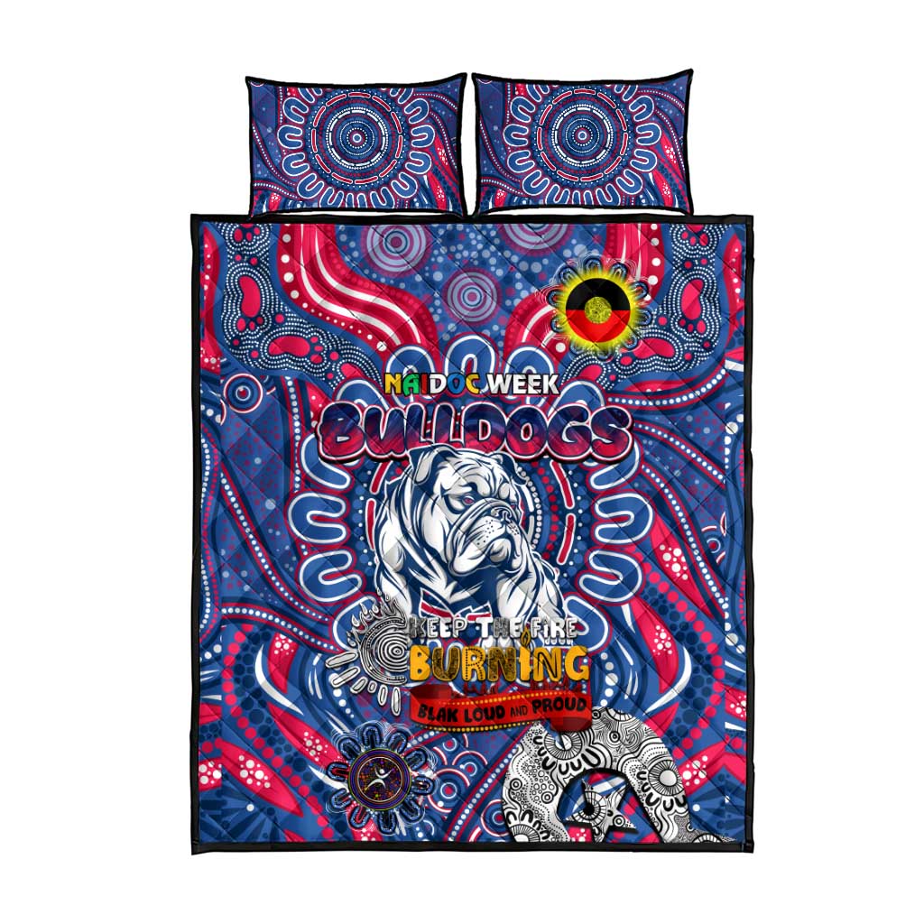 Western Bulldogs NAIDOC Week 2024 Quilt Bed Set Mascot Football