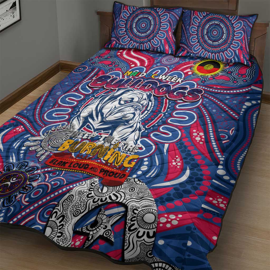 Western Bulldogs NAIDOC Week 2024 Quilt Bed Set Mascot Football
