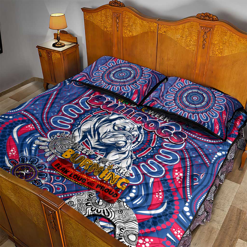 Western Bulldogs NAIDOC Week 2024 Quilt Bed Set Mascot Football