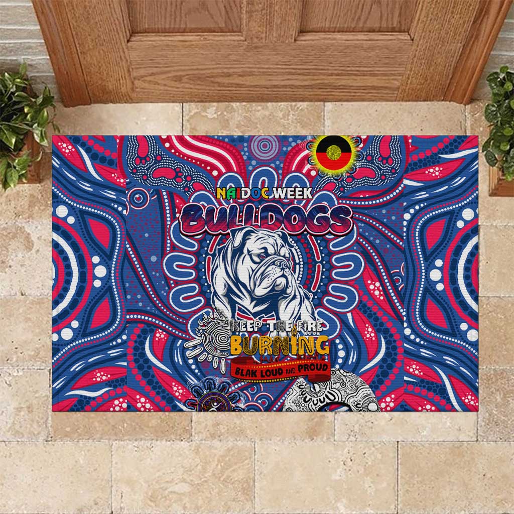 Western Bulldogs NAIDOC Week 2024 Rubber Doormat Mascot Football