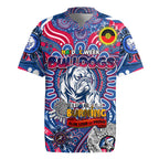 Custom Western Bulldogs NAIDOC Week 2024 Rugby Jersey Mascot Football