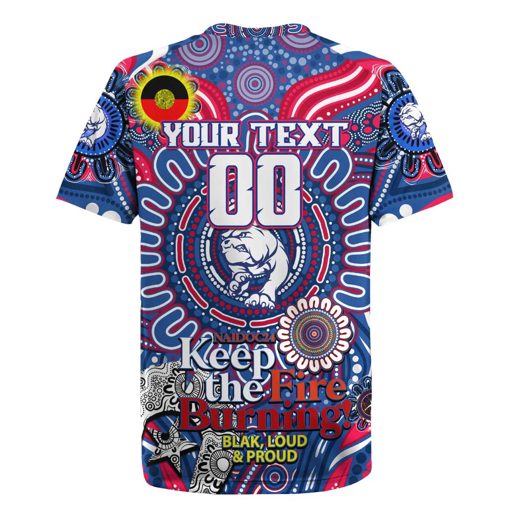 Custom Western Bulldogs NAIDOC Week 2024 Rugby Jersey Mascot Football