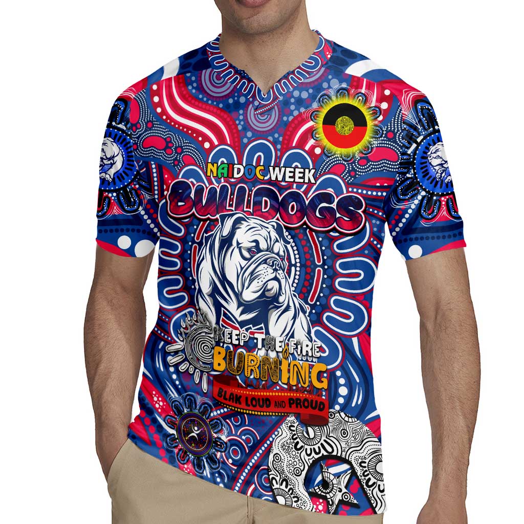 Custom Western Bulldogs NAIDOC Week 2024 Rugby Jersey Mascot Football