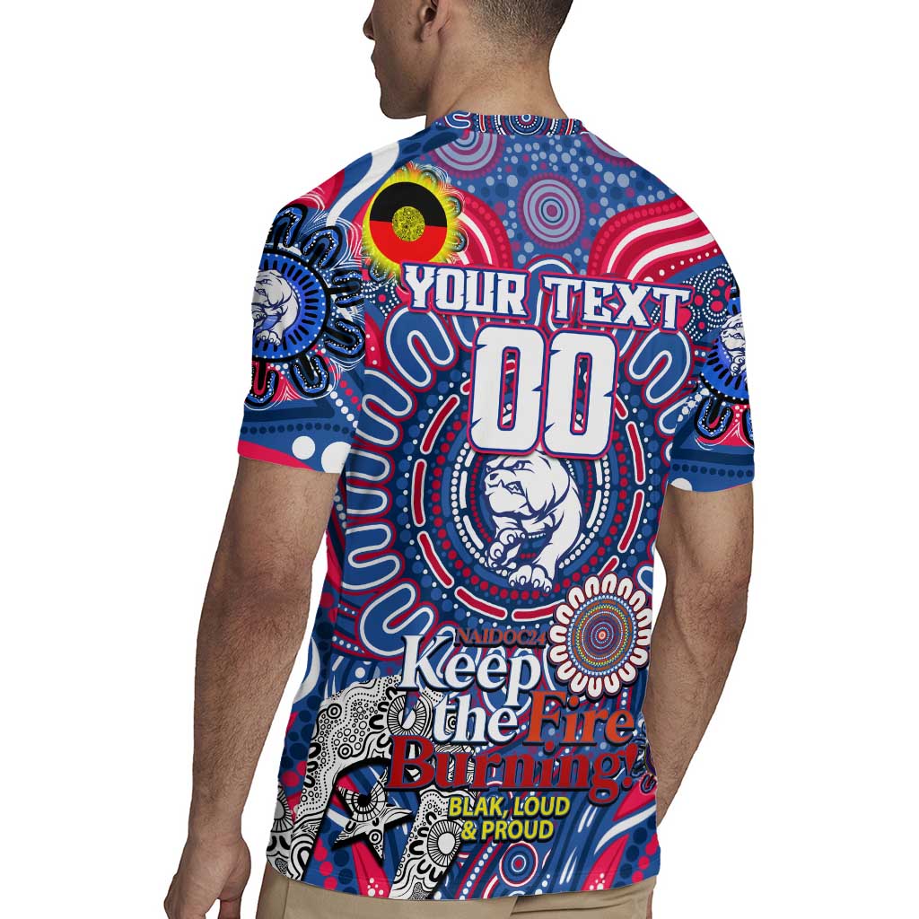 Custom Western Bulldogs NAIDOC Week 2024 Rugby Jersey Mascot Football