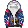 Custom Western Bulldogs NAIDOC Week 2024 Sherpa Hoodie Mascot Football