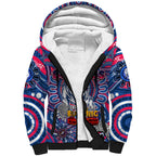Custom Western Bulldogs NAIDOC Week 2024 Sherpa Hoodie Mascot Football