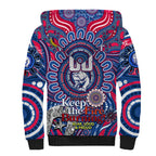 Custom Western Bulldogs NAIDOC Week 2024 Sherpa Hoodie Mascot Football