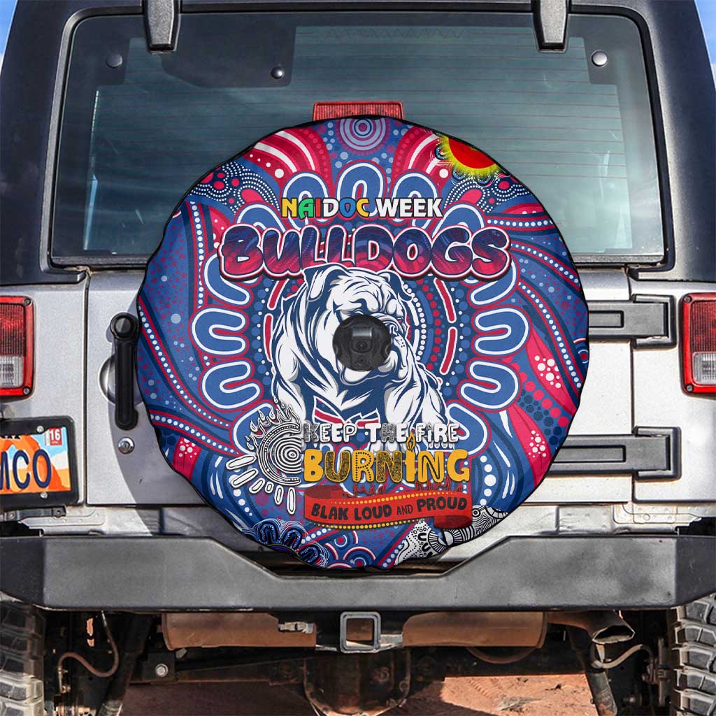 Western Bulldogs NAIDOC Week 2024 Spare Tire Cover Mascot Football