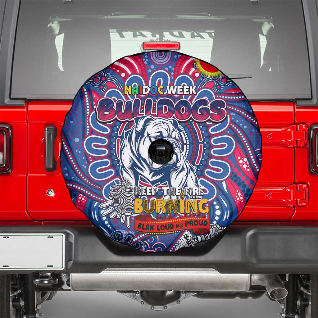 Western Bulldogs NAIDOC Week 2024 Spare Tire Cover Mascot Football