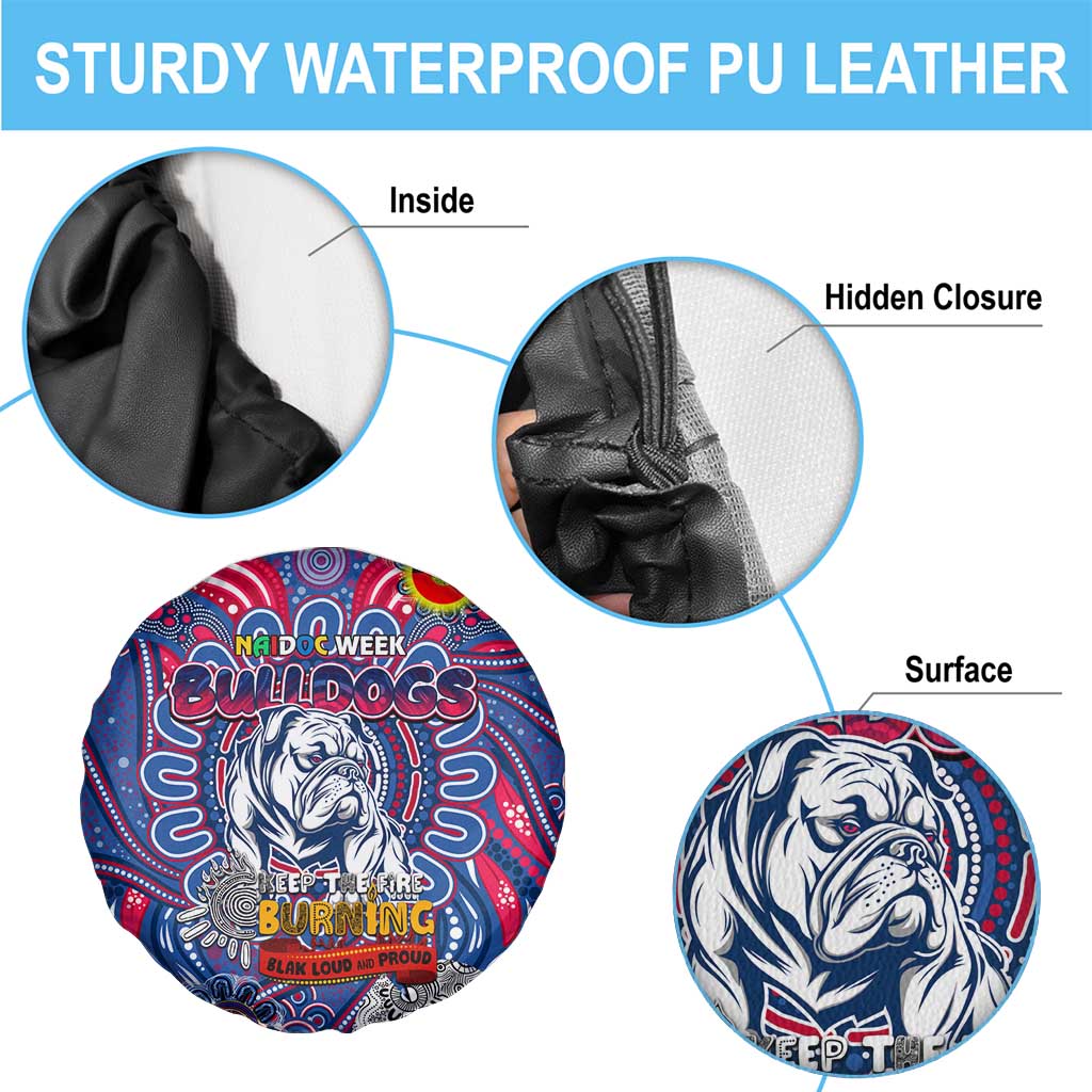 Western Bulldogs NAIDOC Week 2024 Spare Tire Cover Mascot Football