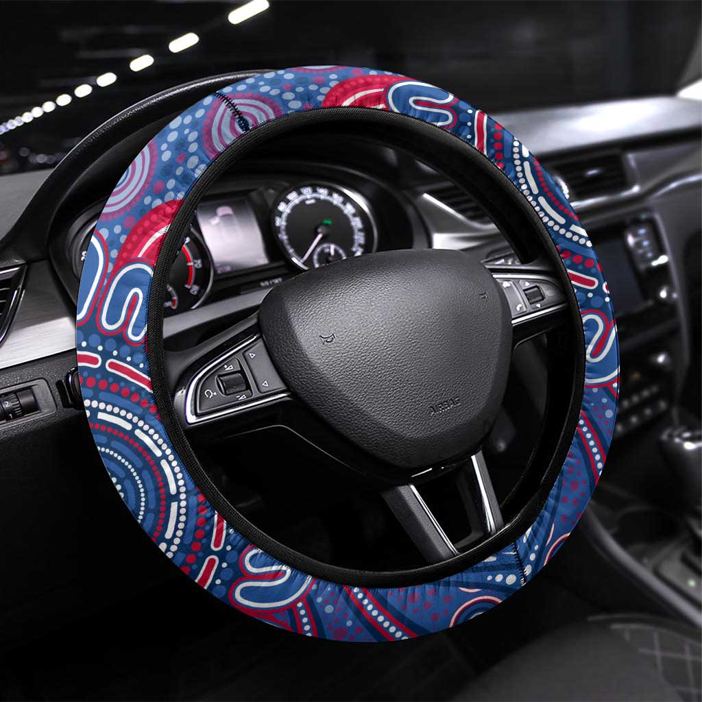 Western Bulldogs NAIDOC Week 2024 Steering Wheel Cover Mascot Football