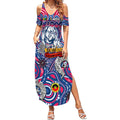 Custom Western Bulldogs NAIDOC Week 2024 Summer Maxi Dress Mascot Football