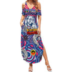 Custom Western Bulldogs NAIDOC Week 2024 Summer Maxi Dress Mascot Football