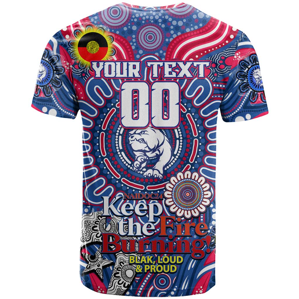 Custom Western Bulldogs NAIDOC Week 2024 T Shirt Mascot Football