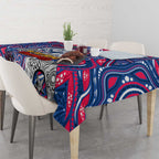 Western Bulldogs NAIDOC Week 2024 Tablecloth Mascot Football