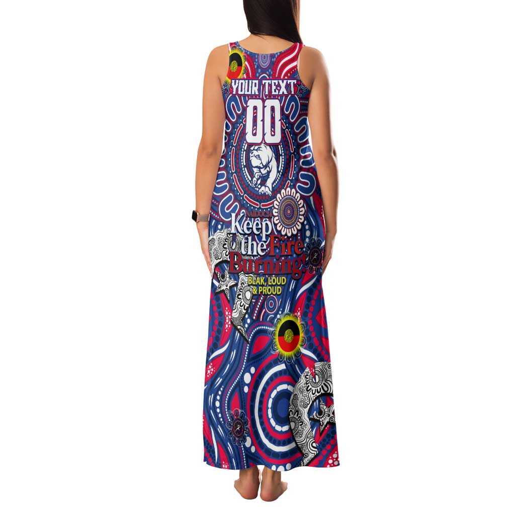 Custom Western Bulldogs NAIDOC Week 2024 Tank Maxi Dress Mascot Football