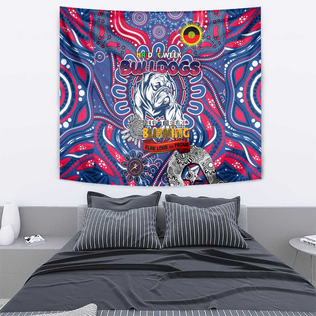 Western Bulldogs NAIDOC Week 2024 Tapestry Mascot Football